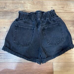 Black Mom Jean Shorts